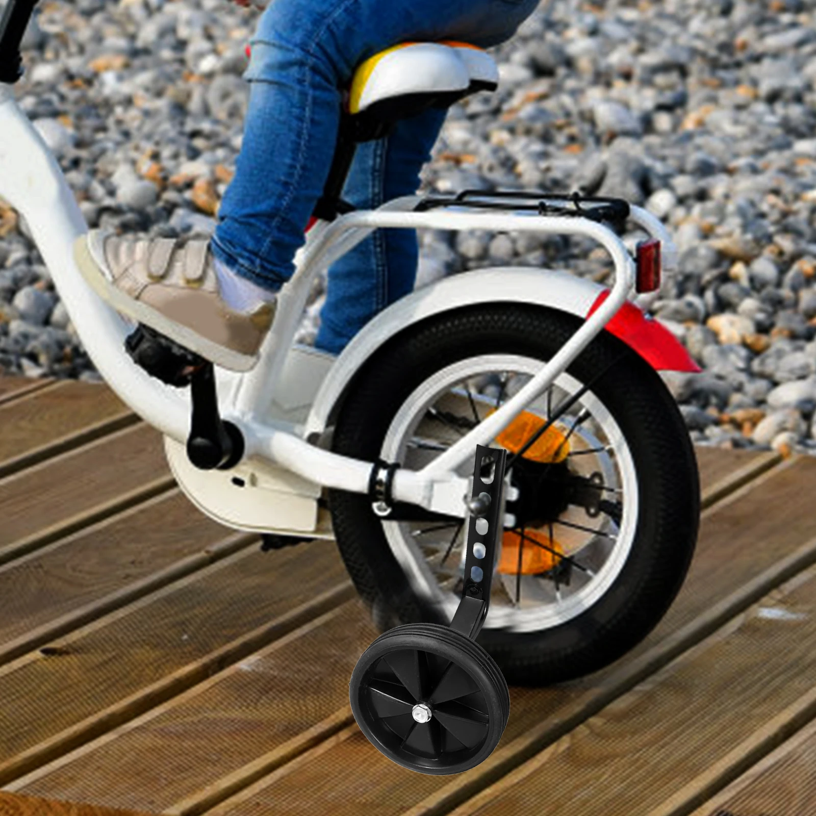 

1 set 1 Set Training Mute Wheel Auxiliary Wheel 12-20 Inch Stabilisers Training Wheels Cycling Accessories Black