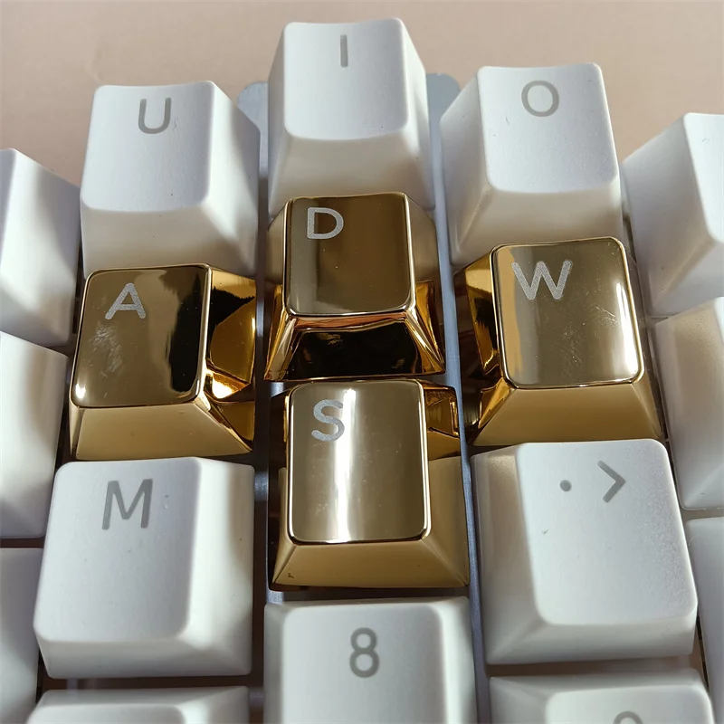 Metal Keycaps WASD Game Keys Cherry Silhouette Keycap Single KBMaster Keycap Personality Customized Directions Backlit Keycap