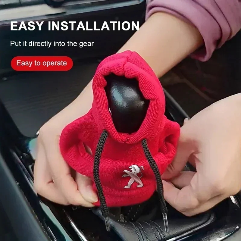 

Модный автомобильный декор, пыленепроницаемая автомобильная ручка переключения передач, чехол с ручкой, совместимый с Peugeot 308 408 508 RCZ 208 3008 2008 206207 307 5008