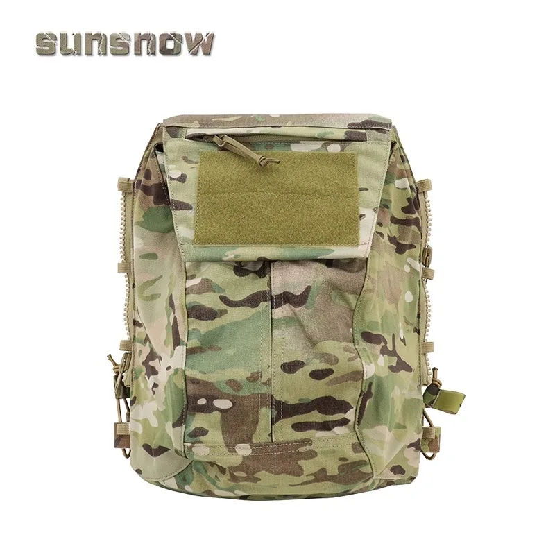 [Made by Sun Snow] CP zip_on 2.0 small schoolbag elastic back panel camouflage JPC zipper back panel bag