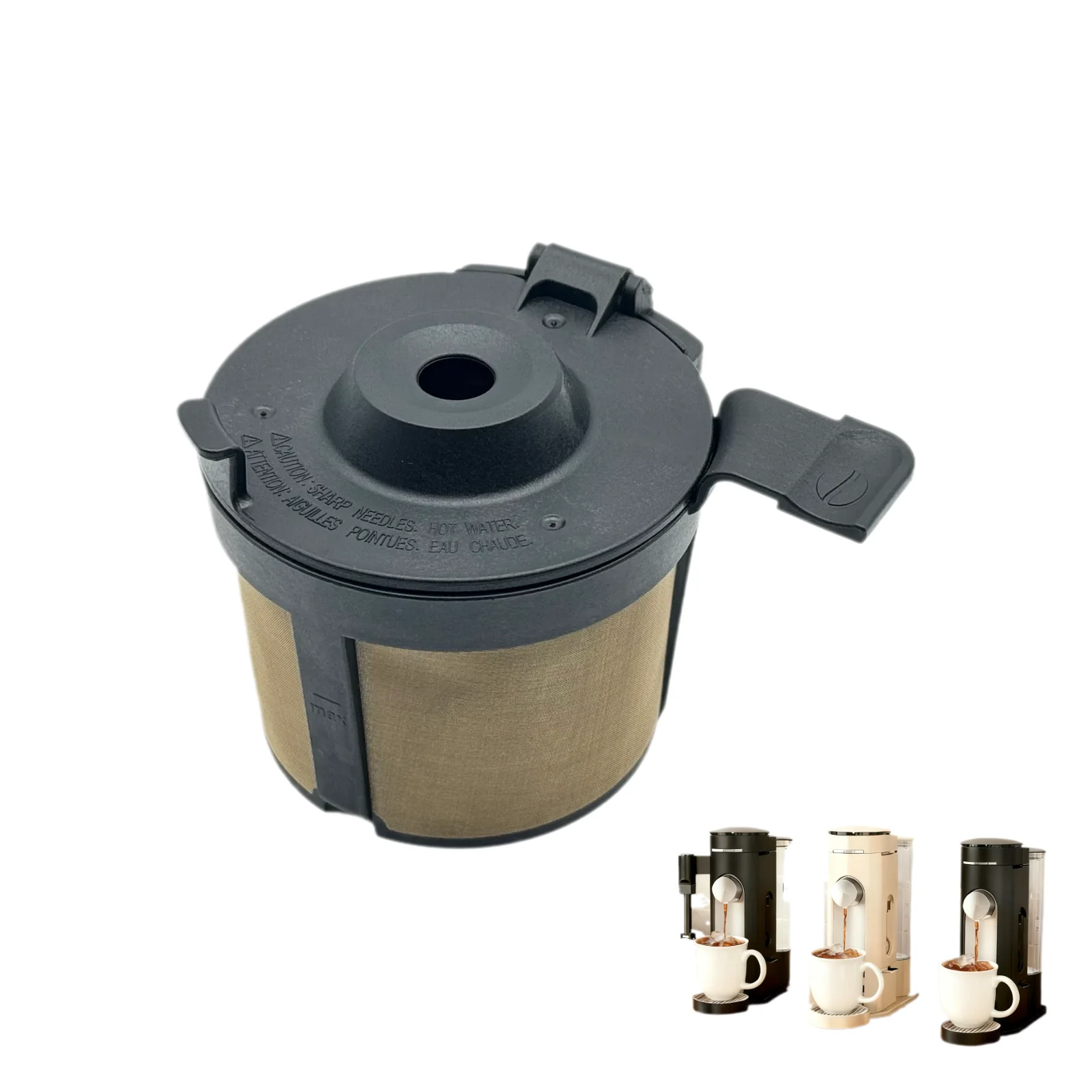 Filtro de café reutilizable de acero inoxidable 304 para Ninja PB051/PB040/PB041ST, compatible con máquina de café de cápsulas y café molido Ninja
