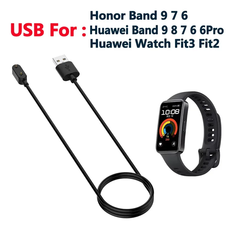 

Charging for Huawei Band 9 / 8 / 7 / 6 / 6Pro Power Adapter for Huawei Watch Fit 3/ Fit 2/Honor Band 9 7 6 Watch Charger Cable