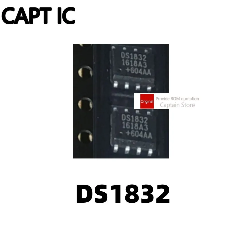 5PCS DS1832S DS1832 1832 SOP-8 microprocessor chip