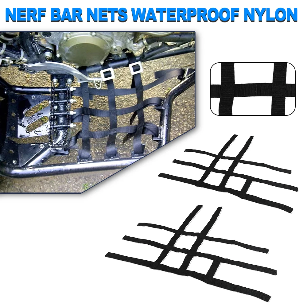 

For Honda TRX400EX TRX400X TRX450ER TRX450R TRX 400EX Nerf Bar Nets Moto Waterproof Nylon ATV Toolkit Parts For Polaris For Pred