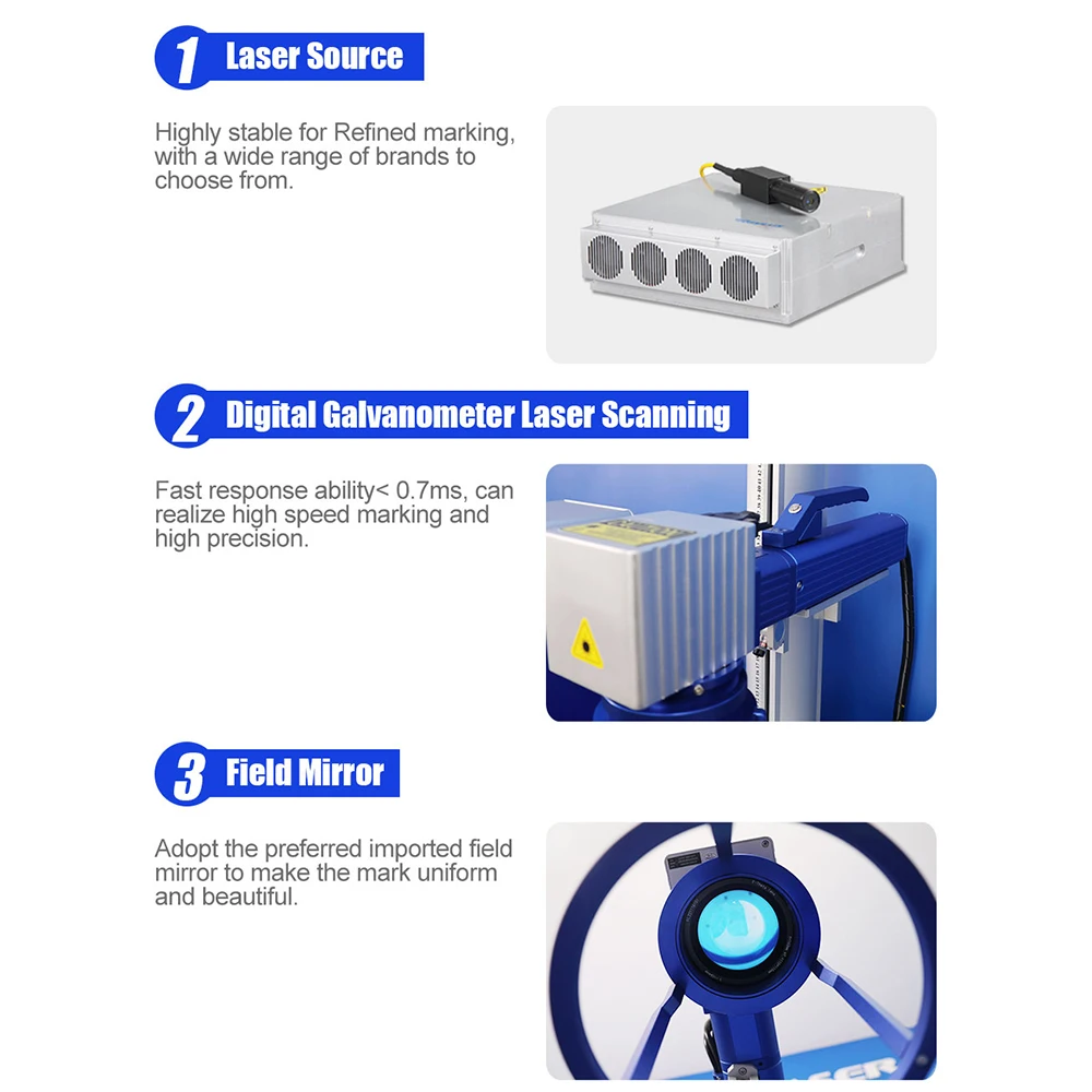 Fiber Laser Engraving Etching Machine For Metal 2 in 1 Fixture Table/Handheld Laser Engraver Marker for metal Plastic Marking