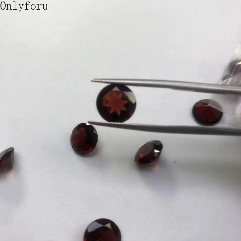 4ct Natural Garnet 10x10mm Big Stone Size for Making Jewelry Earring and Ring or Pendant DIY