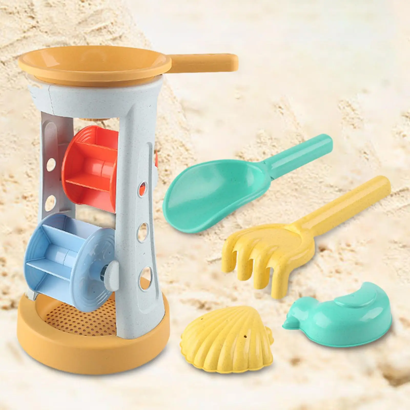 5Pcs Kids Beach Sand Toy Sandbox Toy Beach Sand Sifter Toy Sand Castle Toy