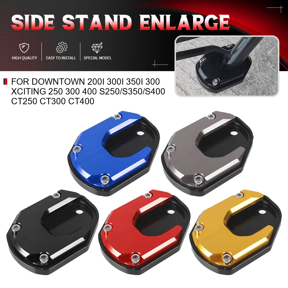 

For KYMCO Downtown 200i 300i 350i 300 Xciting 250 300 400 250S 300S 400S CT250 CT300 CT400 Motorcycle Kickstand Foot Side Stand