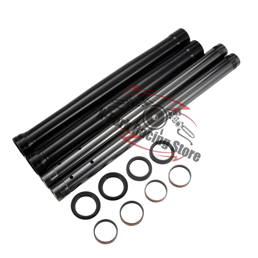 DLC Black Front Fork Tubes Set Bushings Seals For Yamaha MT09 MT-09 2014-2020 FZ09 2016-2017 XSR900 2016-2020 TRACER 900 2019