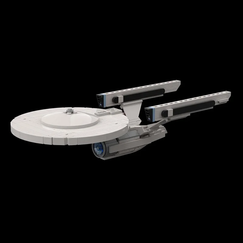 283pcs MOC Star Trek Constitution Class TMP Space Model Building Blocks Living Room Decor, Home Decor For Adults Christmas Gift