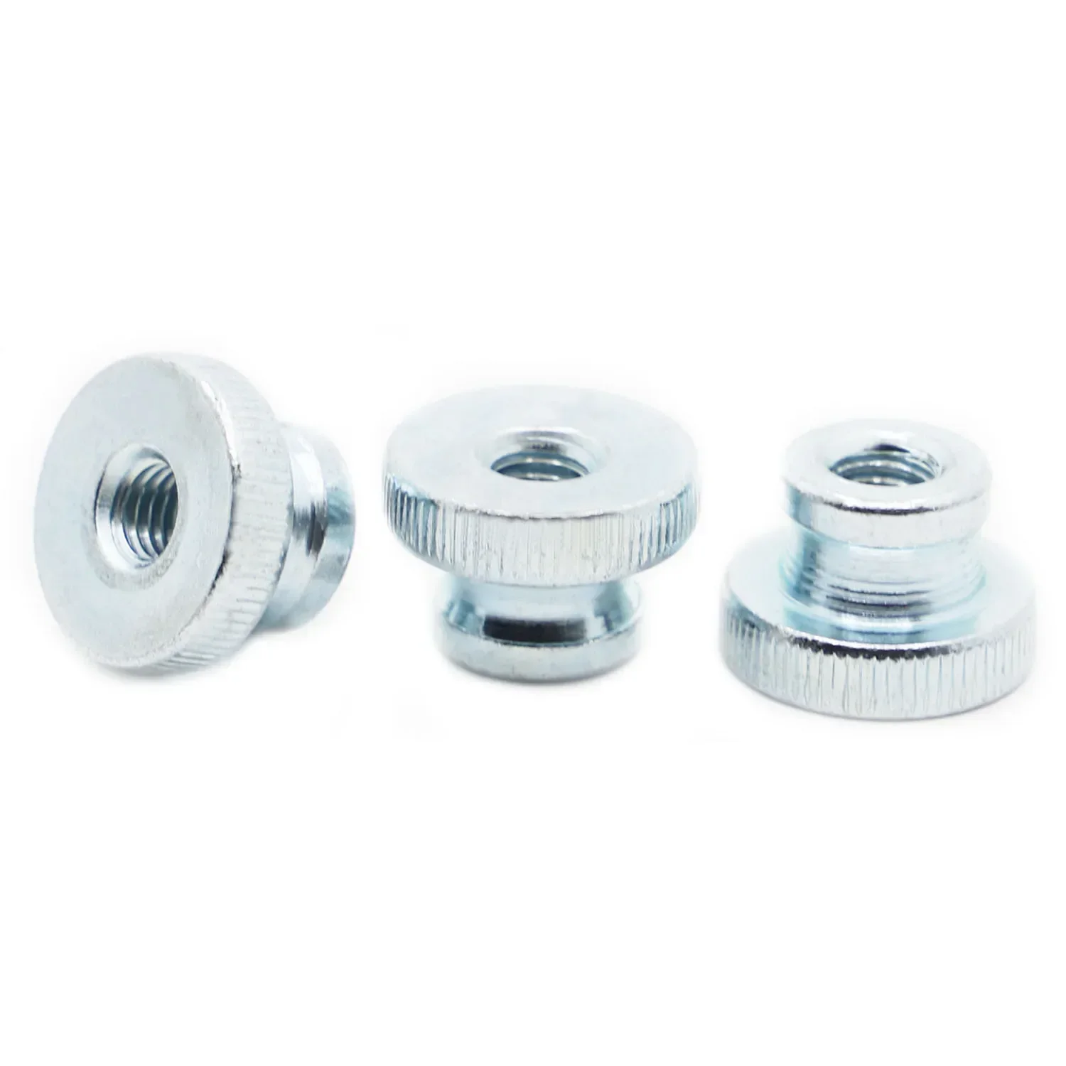 M3 M4 M5 M6 M8 M10 Blue Galvanized Steel DIN466B GB806 Knurled Thumb Nut Iinstrument Hand Tighten Nut