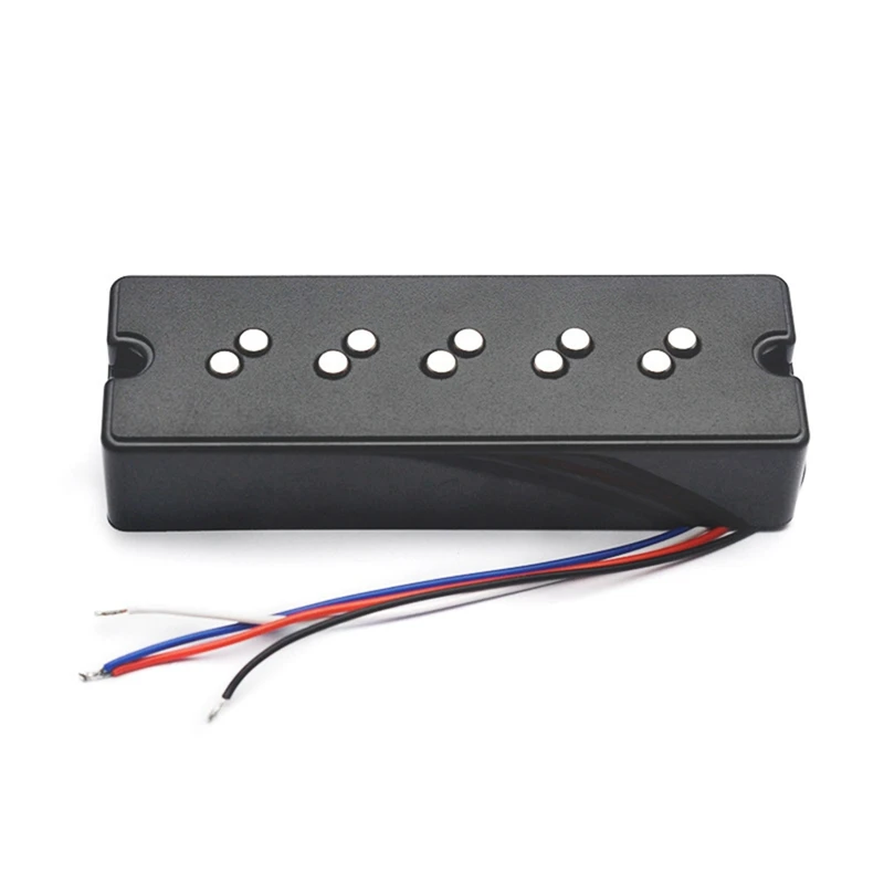 Hot 5-String Double-Layer Al-Ni-Co 5-Type Bass Pickup Staggered Magnetic Column Double-Coil Pickup Resistance