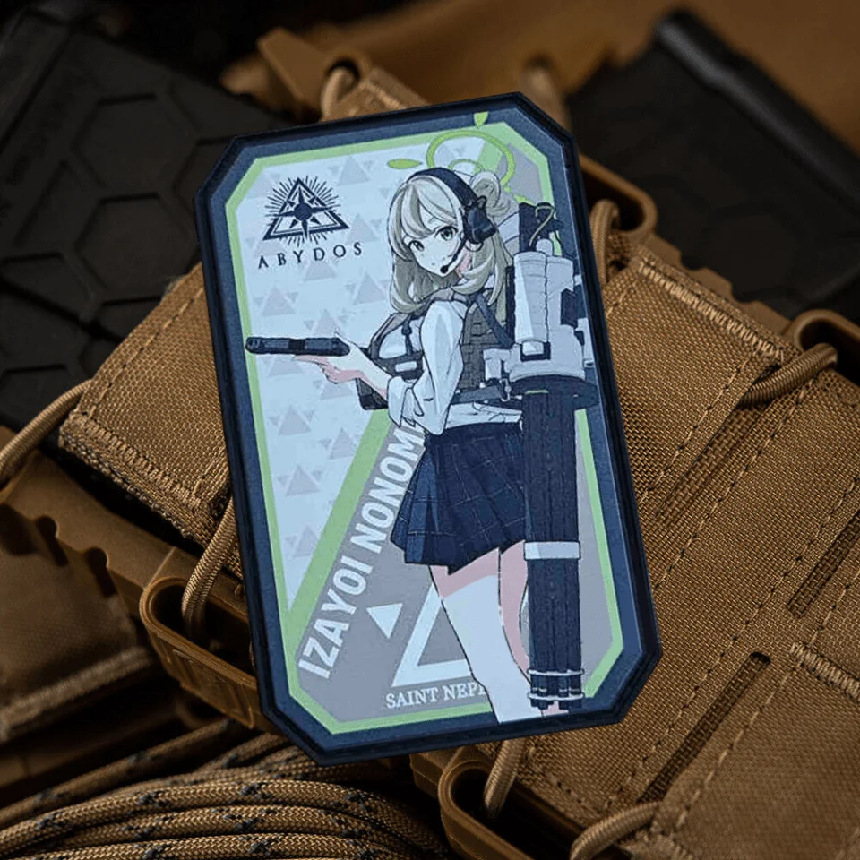 Yae Palace Parche táctico azul con velcro – Insignia militar - imagen 2