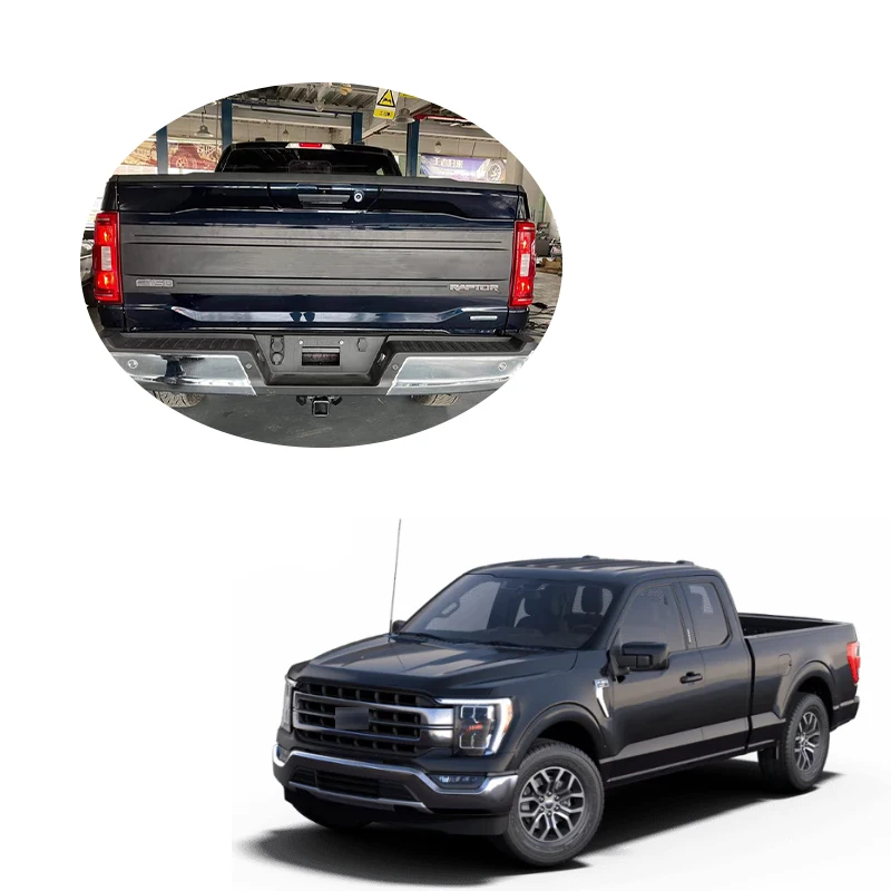 Car exterior accessories Parts trunk scuff guard Car rear bumper decoration guard plate rear bumper cover for Ford F150 2021