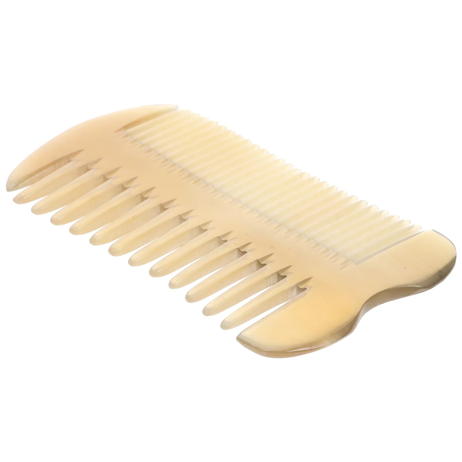 Massage Comb Guasha Scraper Natural Horn Combs Wide Tooth Hair Massager OX