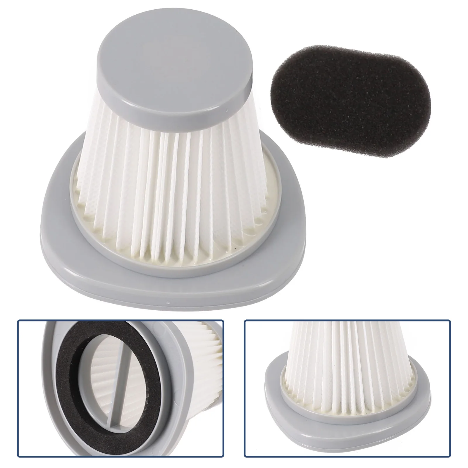 ~1pc Filter+1pc Filter Sponge For Xiaomi D-------eerma DX118C DX128C Vacuum Cleaner Spare Parts Replacement Accessories