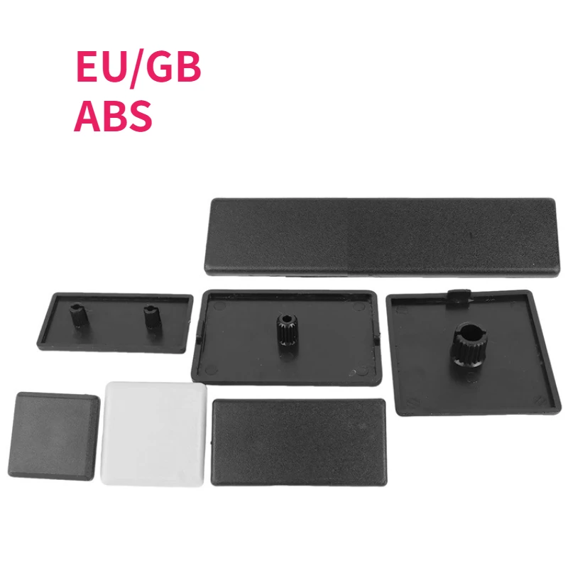 1570 2020 2525 3030 4040 4545 5050 6060 8080 9090 100100 Black/Grey Plastic End Cap Cover Plate for EU / GB Aluminum Profile
