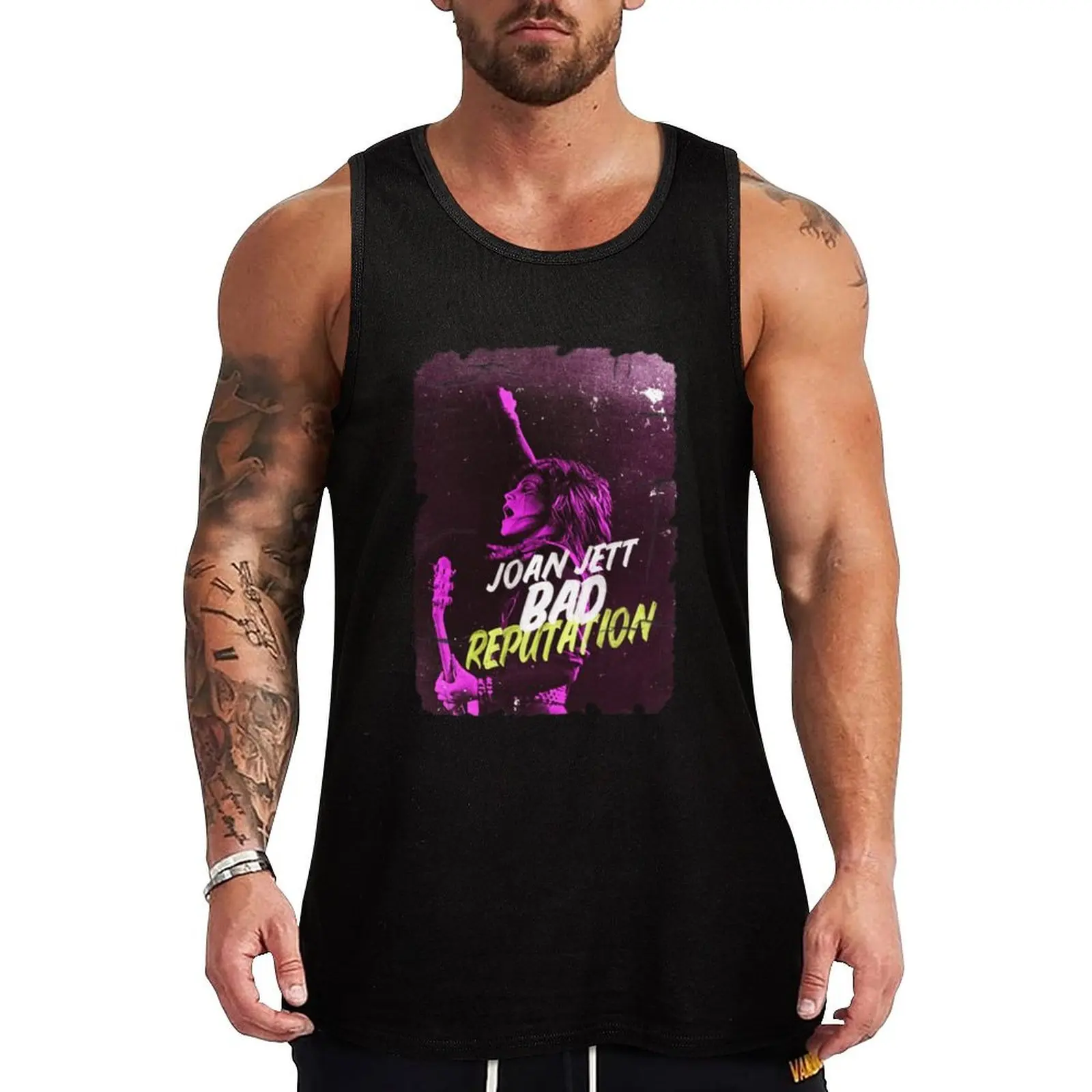Bad reputation 2 Tank Top Creative Graphic Tank Top Art Print Sleeveless Shirt
