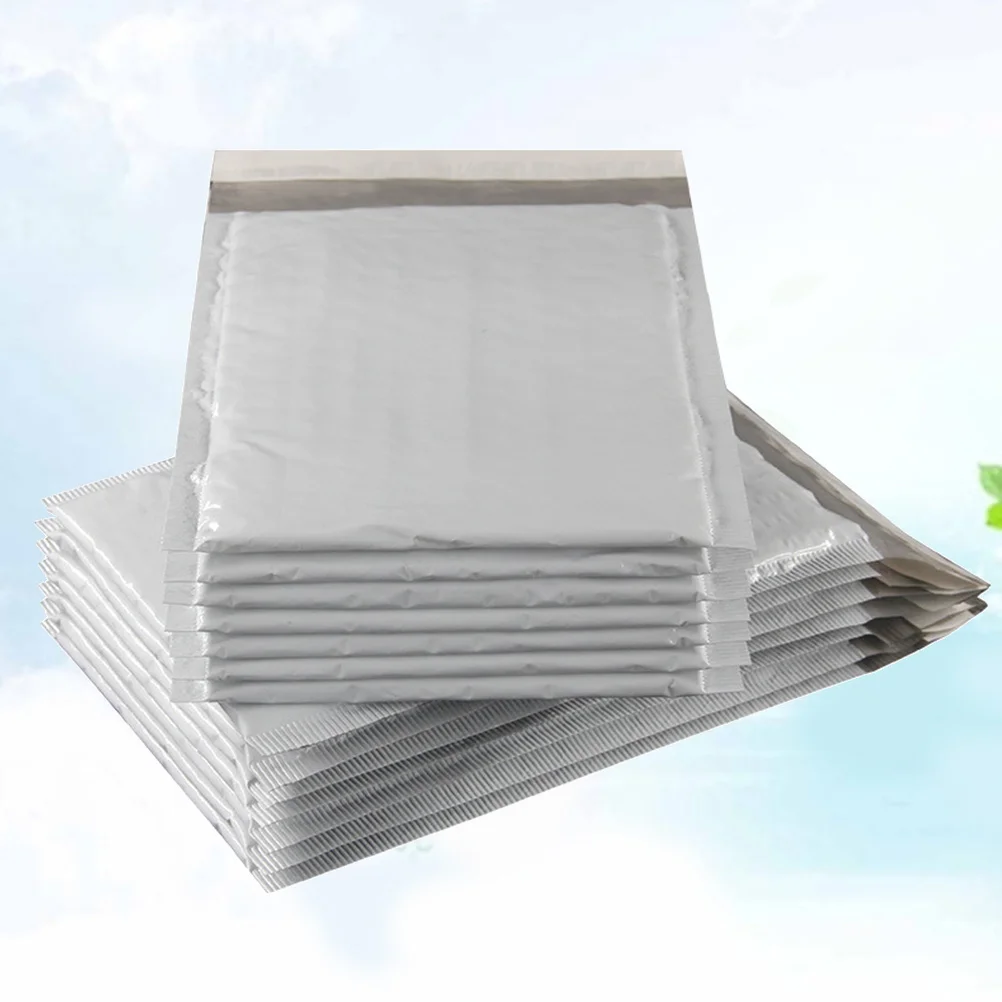 50Pcs Premium Grey Bubble Envelope Self Seal Poly Mailers Shockproof Scratch Resistant for E-Commerce Shipping Packaging Postal