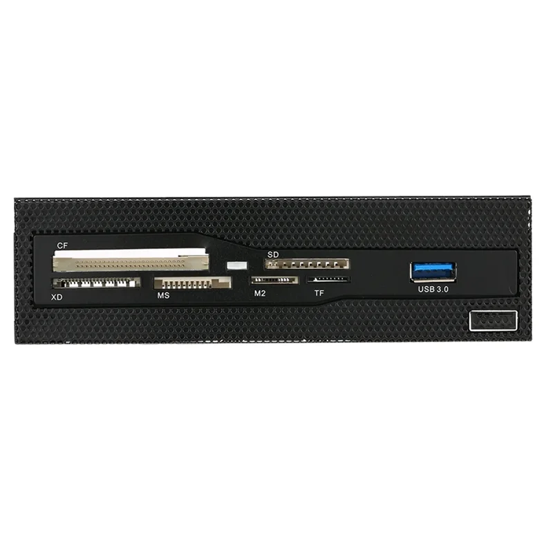 ¡Nuevo! ! Panel frontal de tablero PC 5,25 "lector de tarjetas interno USB 3,0 soporte multimedia multifunción CF XD MS M2 TF lector de tarjetas SD