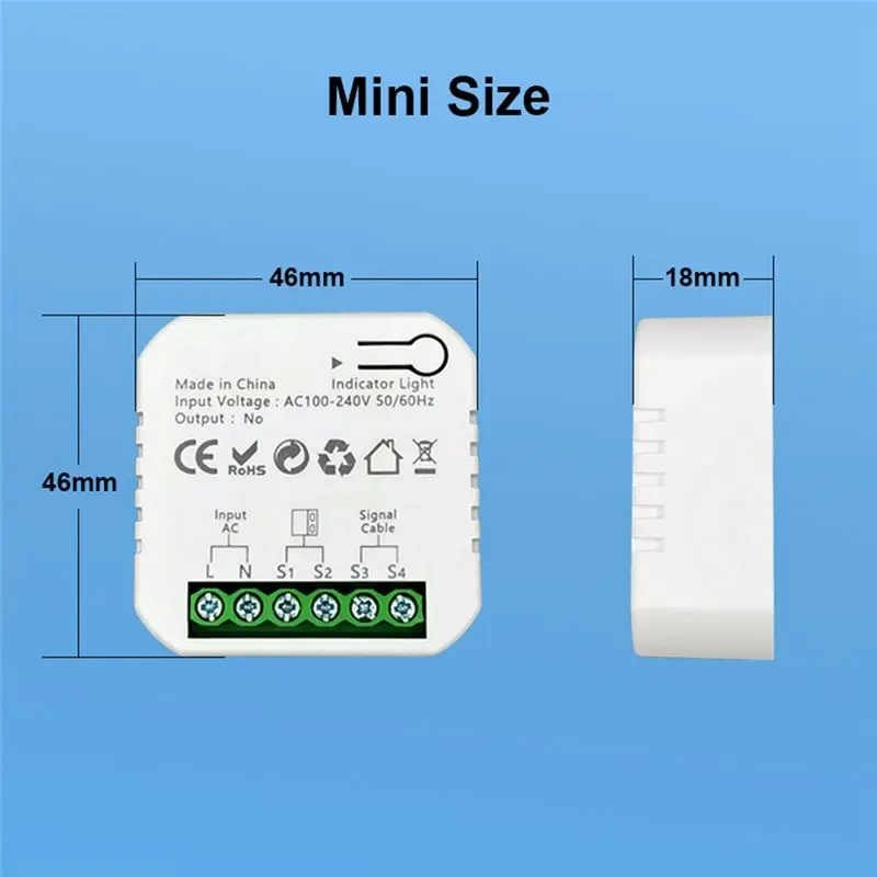 Tuya Smart ZigBee Garage Door Opener Controller with Sensor App Control Support Works with for Home EU Plug