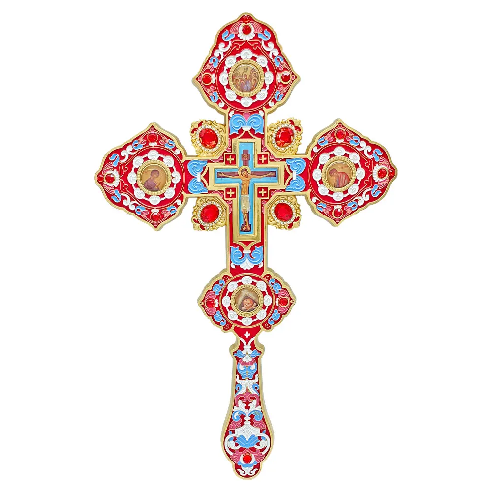 Jesus Crucifix Orthodox Cross Wall Table Alloy Cross Church Home Religious Decoration крестик православный