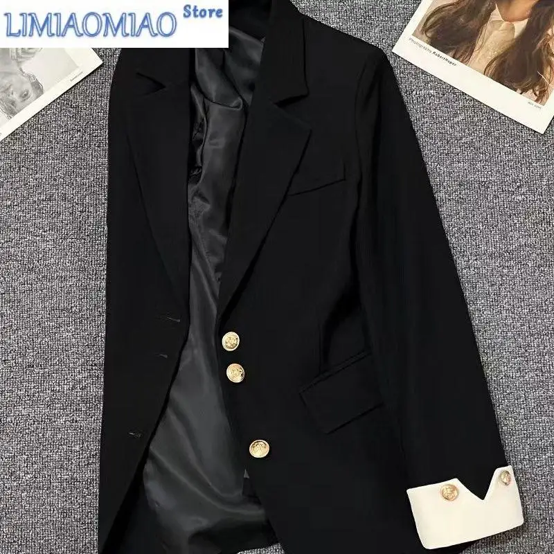 Nuevo Blazer para mujer, abrigo informal con temperamento para primavera y verano, prendas de vestir exteriores para mujer, versión coreana, chaqueta de traje versátil para mujer