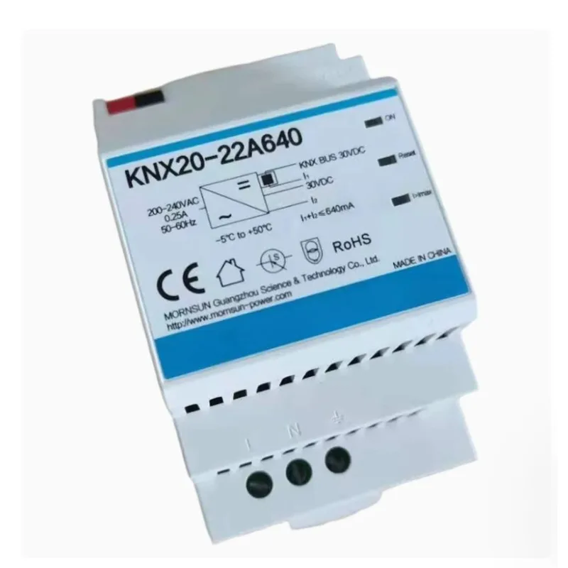 knx20-22a640-ac-alimentatore-bus-knx-192w-30v640ma-isolato-4kv