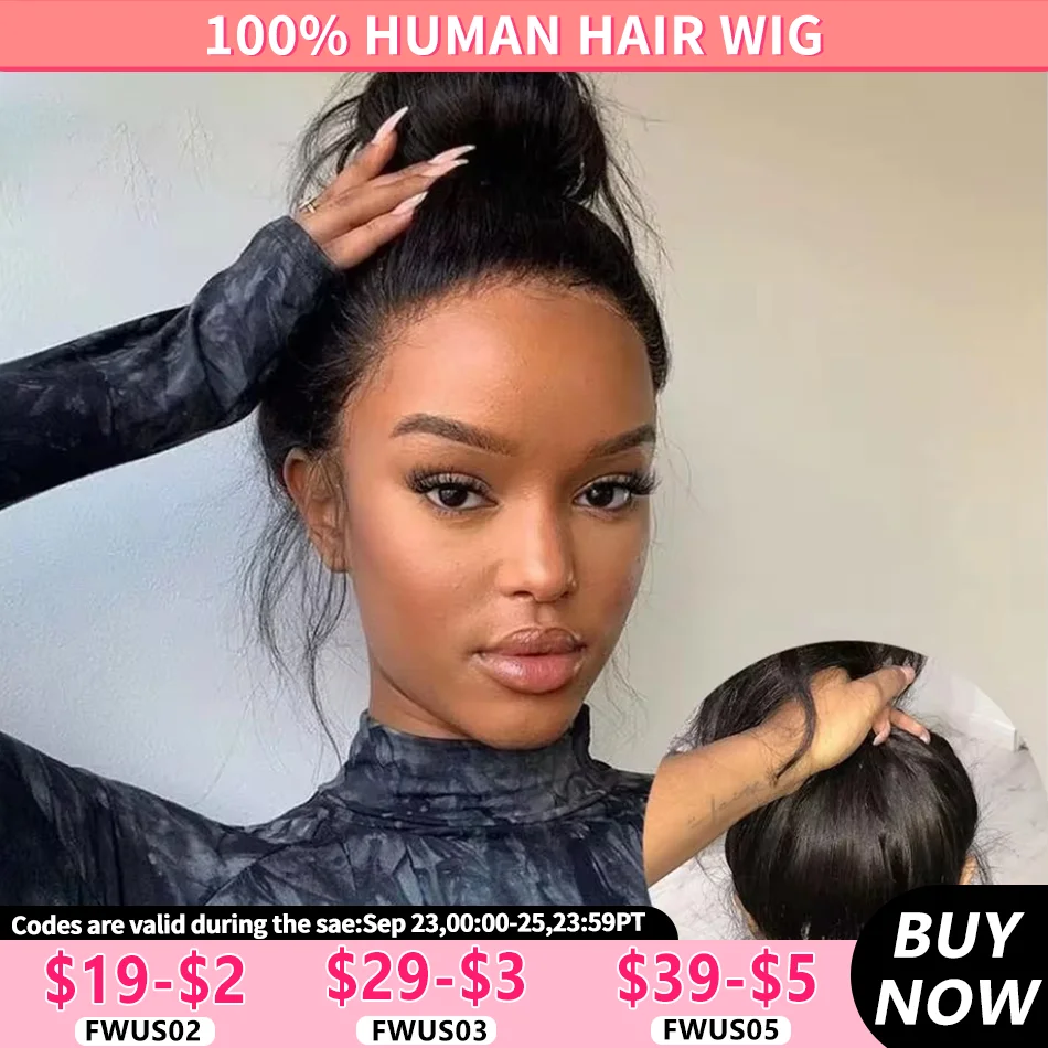 

Straight 360 Full Lace Frontal Wigs Ponytail Transparent 13x6 13x4 Lace Front Human Hair Wigs for Women Brazilian Wig MYLOCKME