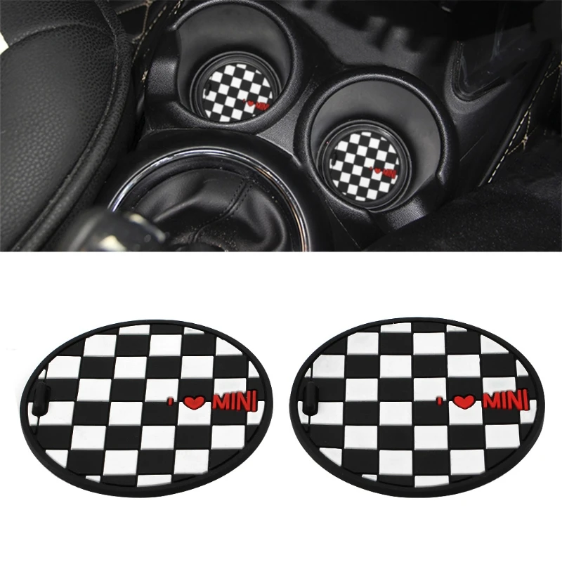 A70F 7.7mm Silica Gel Car Cup Anti-slip Pad Mat For  Mini for Cooper 2011 2012 2013 R