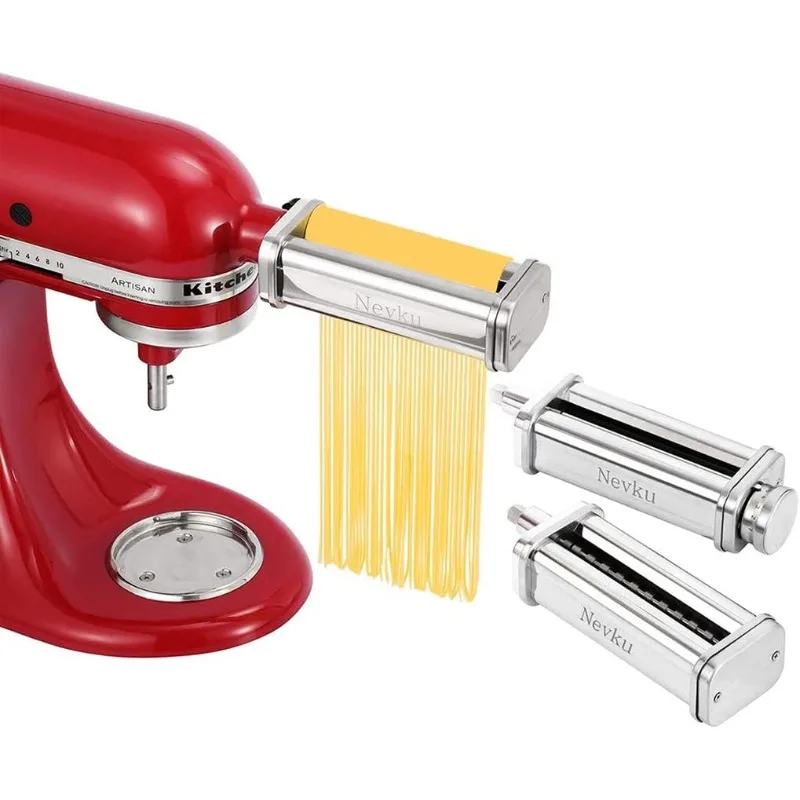 Pasta Maker Attachments Set for all Stand Mixer, including Pasta Sheet Roller, Spaghetti Cutter, Fettuccine Cutter by US(Origin)