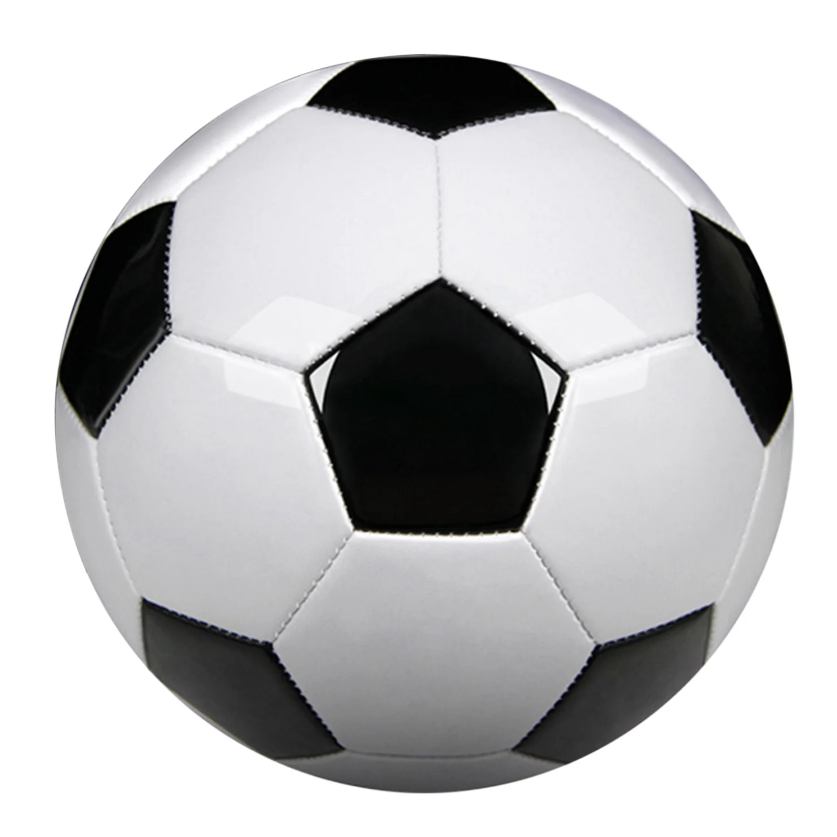 【 SOMMER】 2X Größe 5, professionelle Trainings-Fußbälle, PU-Leder, Schwarz, Weiß, Fußball-Fußbälle, Goal Team Atch Trainingsbälle
