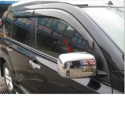 ABS Chrome Rearview Side Door Mirrors Cover Trim Car modeling FOR Nissan X-Trail X Trail T31 2008 2009 2010 2011 2012 2PCS