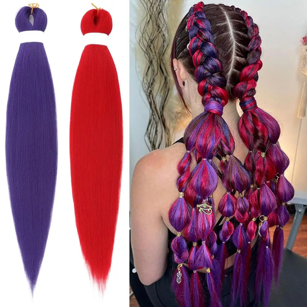 Braiding Hair Pre-stretched 26Inch Hair Extensions for Afro Crochet Braids Synthetic Fake Hair DIY Multi-Color Optio Jumbo Braid