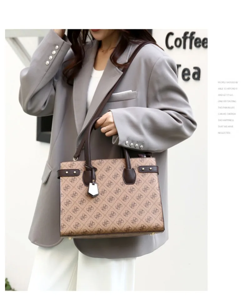 

‌2025 New Vintage Print Tote Bag - Large Capacity Crossbody Shoulder Bag for Women, Fashionable & Durable