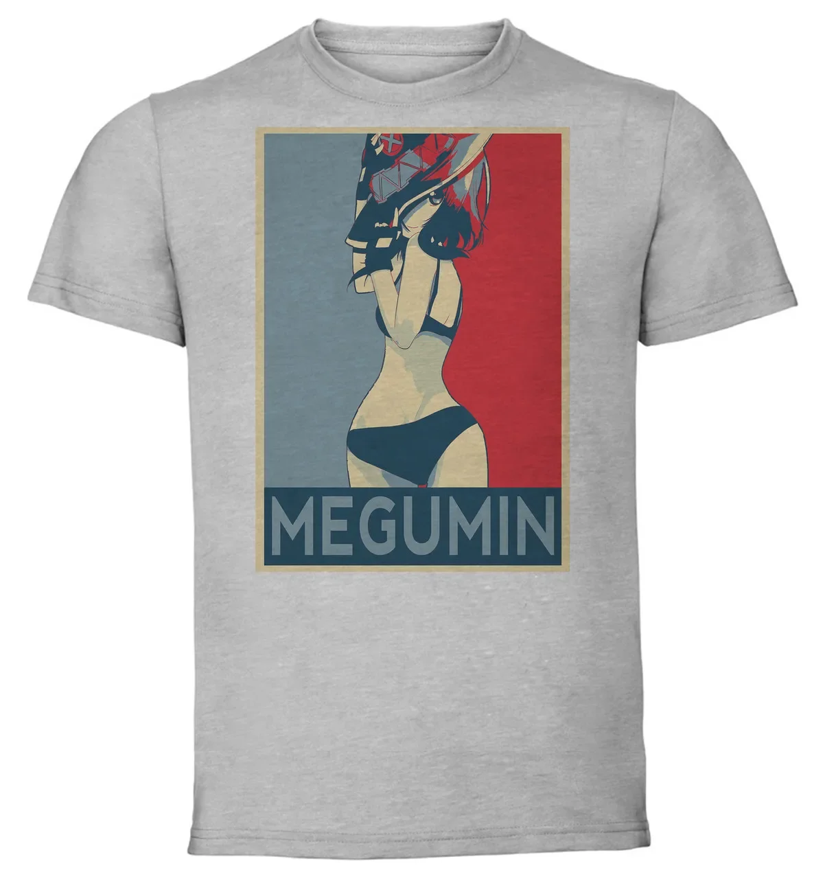 T-Shirt Unisex - Grey - Propaganda - Konosuba Megumin