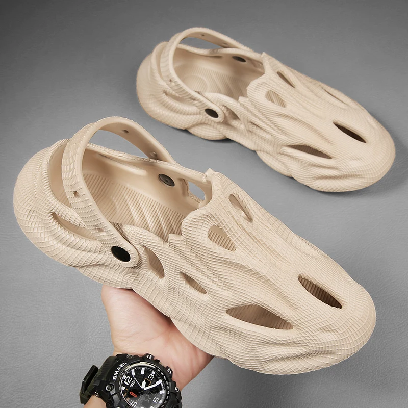 

Лето 202, мужские и женские тапочки, удобные уличные сандалии, сабо, пляжные тапочки, шлепанцы, домашние шлепанцы, обувь для ванной комнаты