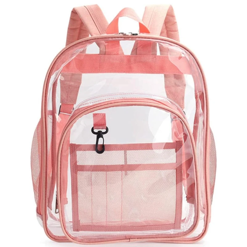 Transparent Waterproof Backpack Unisex Large Capacity Portable Multifunctional Shoulder Knapsack Outdoor Travel Storage Bag