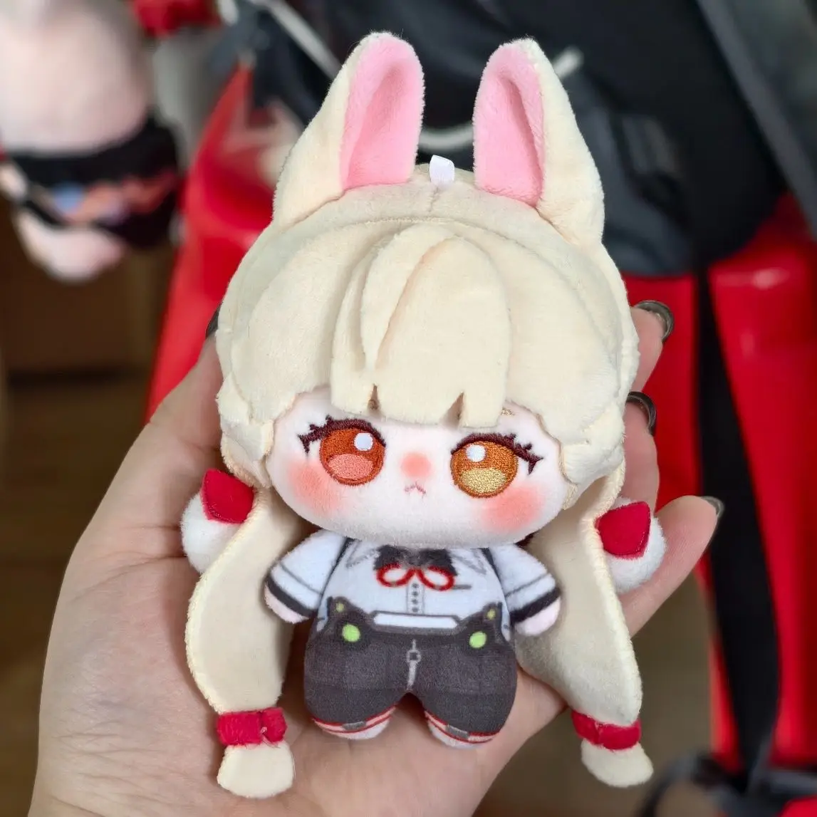 10CM Anime Zenless Zone Zero Alice Thymefield Cosplay Boneka Plushie Katun Lucu Gantungan Kunci Tas Ransel Hadiah Ulang Tahun