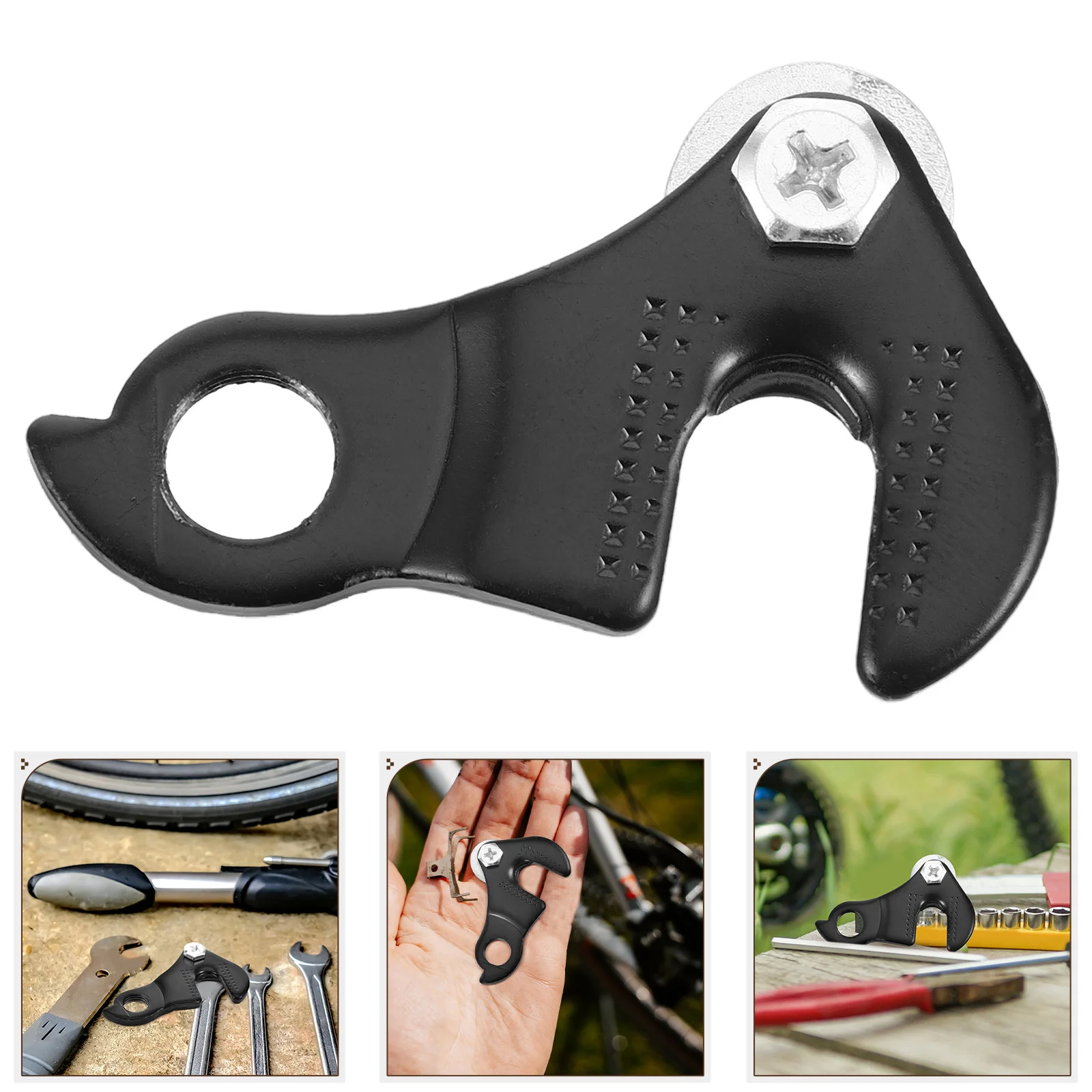 

Bicycle Rear Derailleur Hanger Iron Bike Repairing Accessory Lightweight Durable Tail Hook For Cycling Gears Frame Adapter