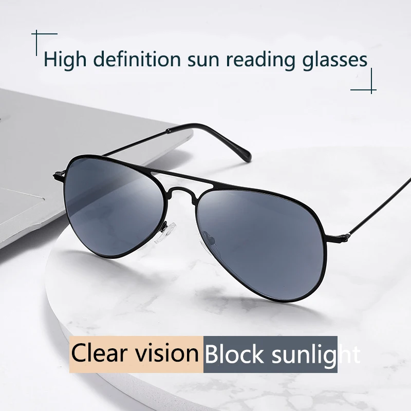 Shatar Double Light Reading Glasses Both Near And Far For Men Women Sunglasses Anti Blue Light And UV Protection Can Walk With Y