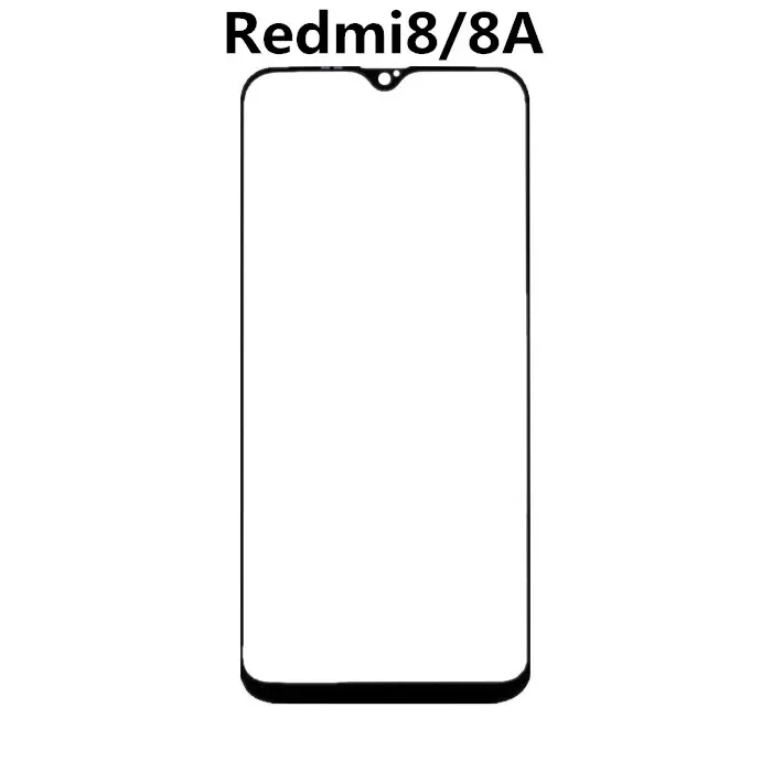 الزجاج الأمامي لشاومي Redmi 10 5G 10C 5 Plus 8 8A 9 9C 9A 9T شاشة تعمل باللمس شاشة LCD خارج غطاء لوحة إصلاح استبدال جزء + OCA
