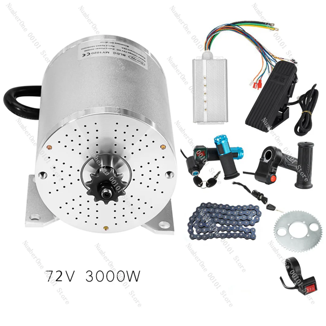 My1020 dc motor 1000w 2000w 3000w brushless motor motor controller
