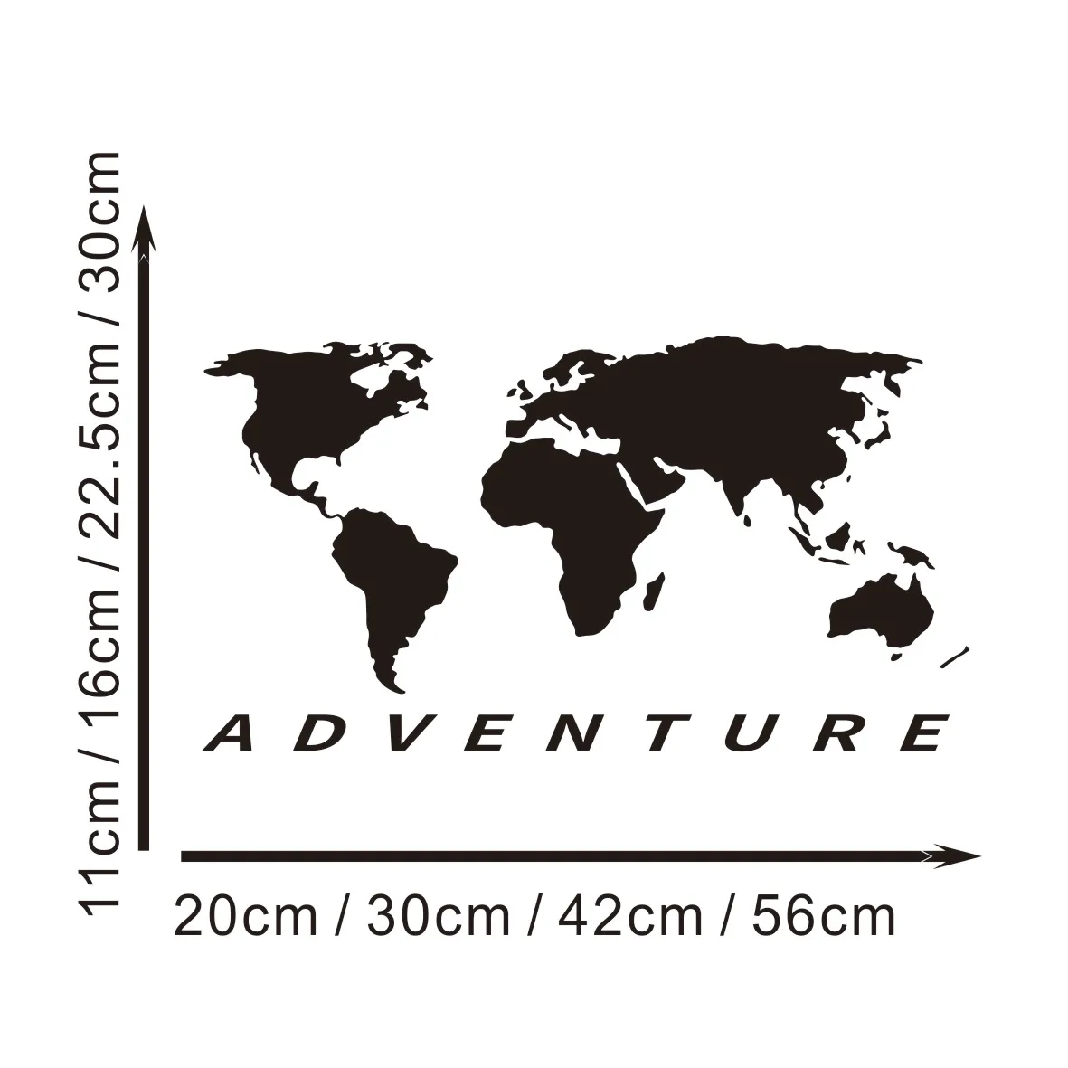 World Map Universal Auto Sticker Art Auto Motorcycle Trucks Racing SUV Bumper Laptop Suitcase Vinyl Decal