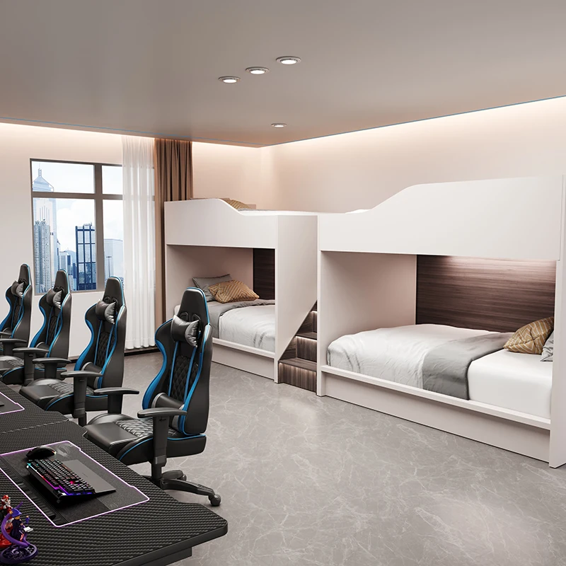 

Double Dormitory Space Capsule Upper and Lower Bunk High and Low Bed Youth Hostel Apartment E-sports
