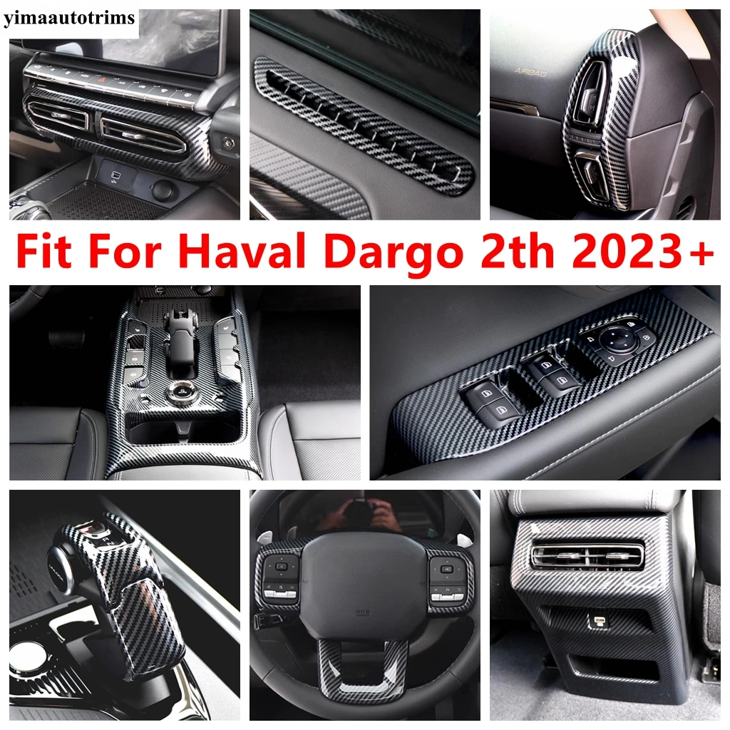 

Gear Shift Panel / Shifter Head / Steering Wheel / AC Air Conditioning Vent Cover Trim Accessories For Haval Dargo 2th 2023 2024