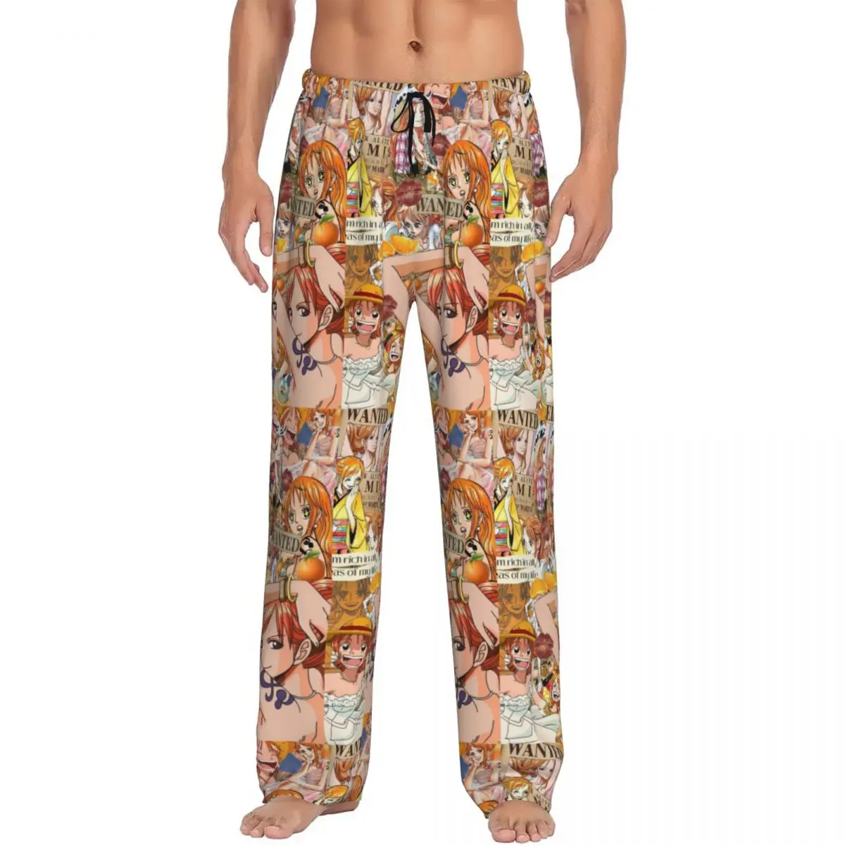 

Custom Nami Pajama Pants Men's One P-Pieces Sleepwear Lounge Sleep Bottoms Stretch with Pockets