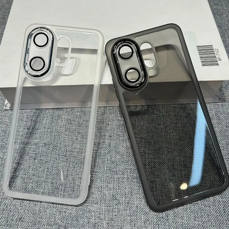 ل Vivo V60 V 60 واضح عدسة طبقة حماية جراب هاتف ل VIVO S30 S 30 لون الحلوى لينة سيليكون للصدمات غطاء الهاتف