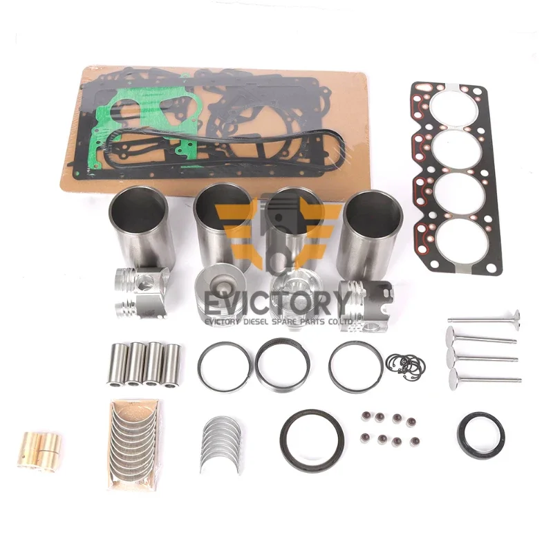 Laidong Engine Overhaul Rebuild Kit for 4L22 4L22B piston ring liner gasket valve kit