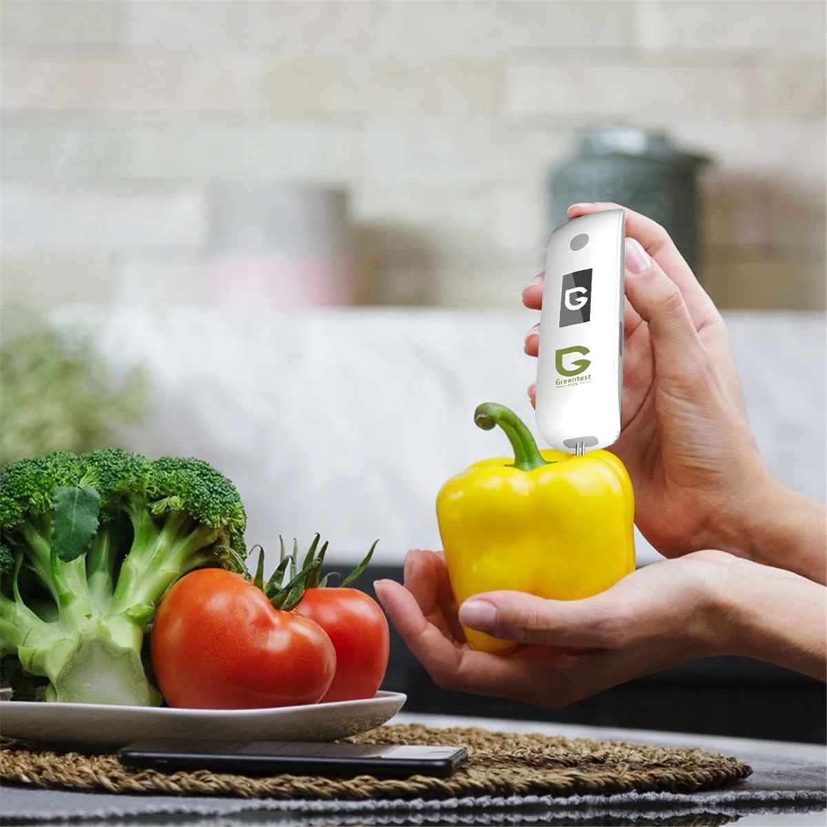 ABIY Greentest Monitor di sicurezza alimentare per il rilevamento di nitrati di frutta e verdura/assistenza sanitaria MINI ad alta precisione